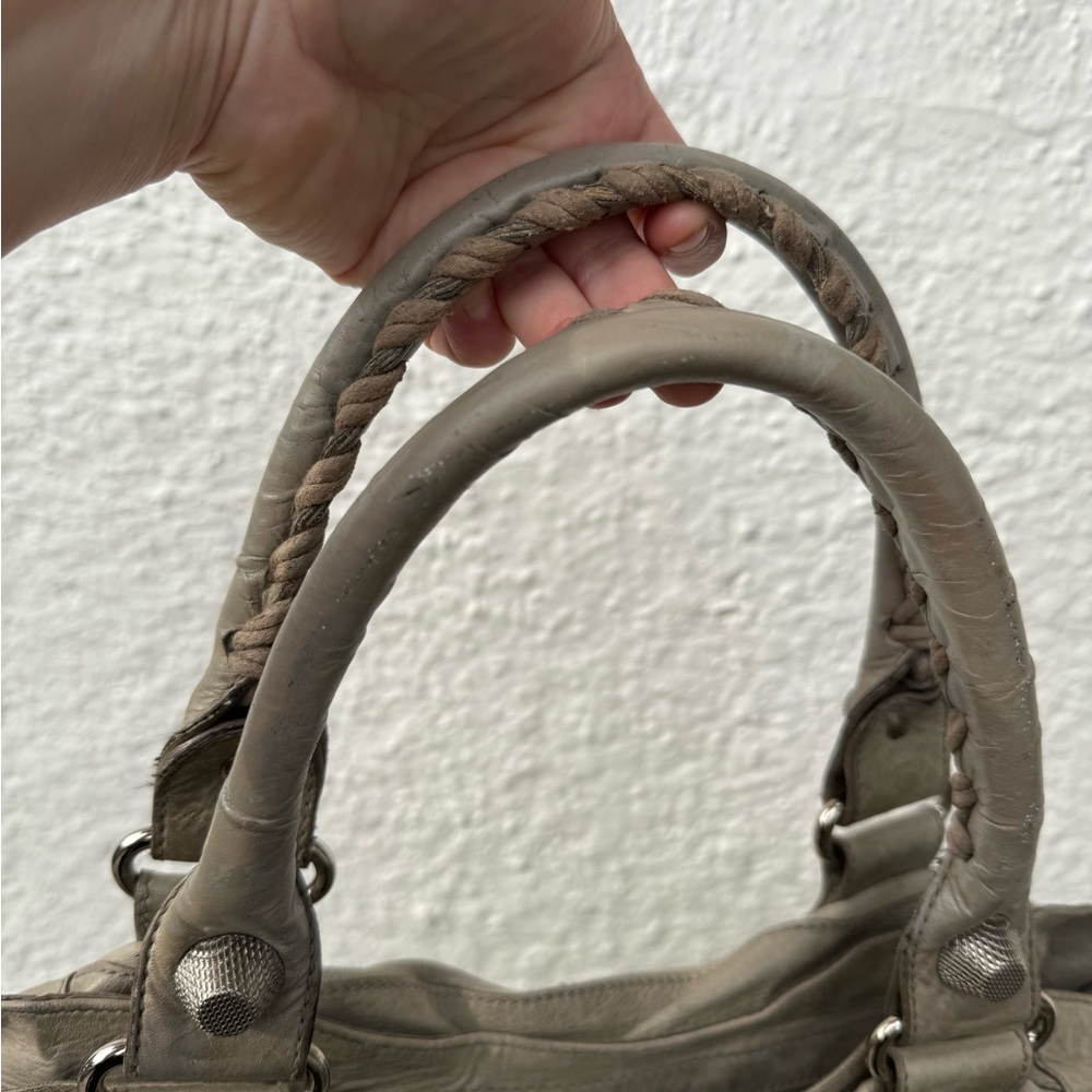 Auth Balenciaga city moto giant grey Bag - Picture 2 of 16